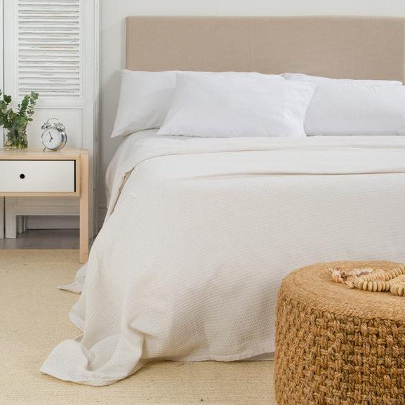 Waffle Blanket - White