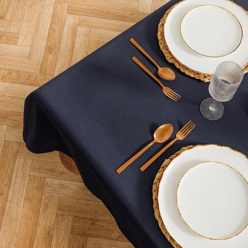 Waffle Table Cloth Dark Grey-
