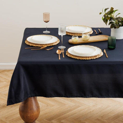 Waffle Table Cloth Dark Grey-