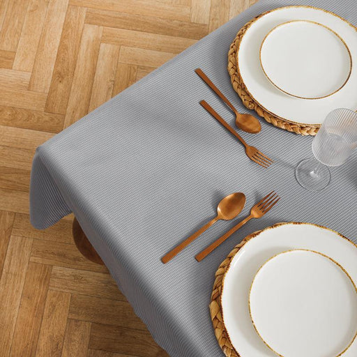 Waffle Table Cloth Light Grey-