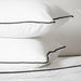 Whisper Soft 400 Thread Count Egyptian Black Piped Edge Duvet Cover Set-DUVET COVER