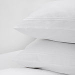 Whisper Soft 400 Thread Count Egyptian Cotton Sateen Satin Stitch Pillowcase Pair White
