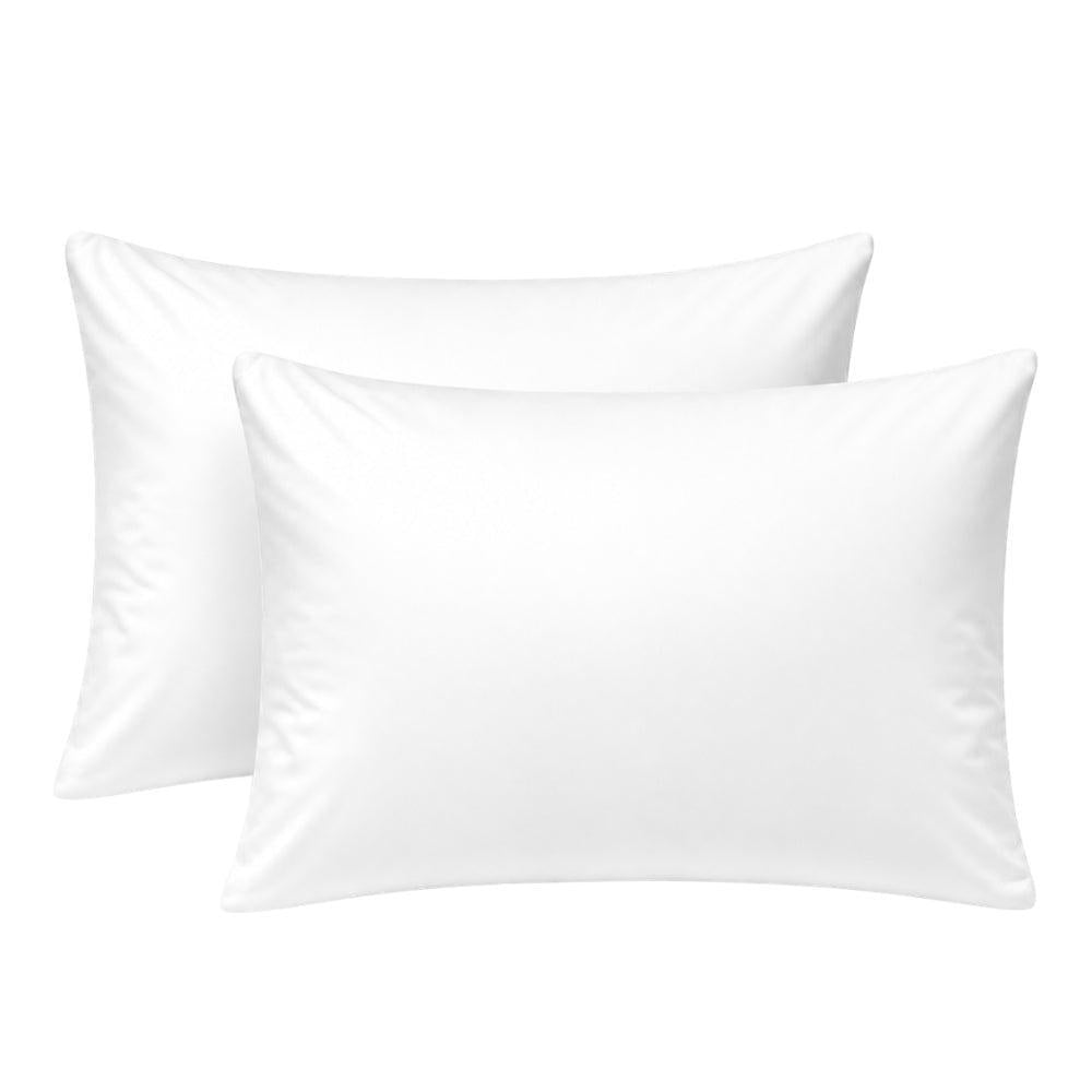 Whisper Soft 500 Thread Count Sateen Egyptian Cotton Pillowcase White-Pillowcases