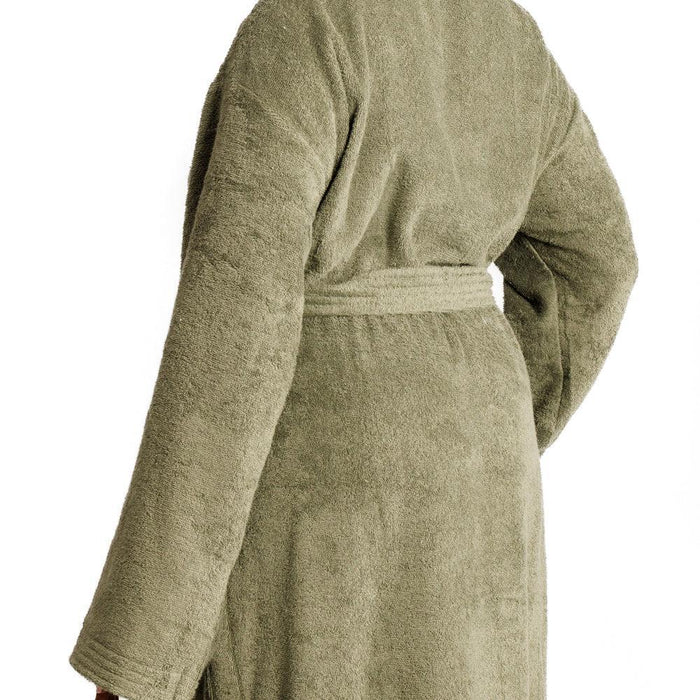 Whisper Soft Classic Toweling Bathrobe Hunter Green-Bathrobes