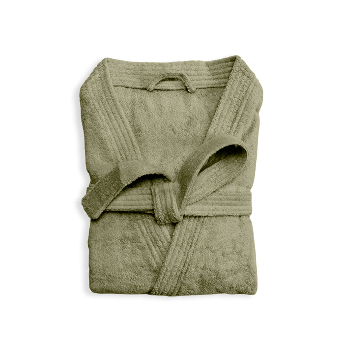 Whisper Soft Classic Toweling Bathrobe Hunter Green-Bathrobes