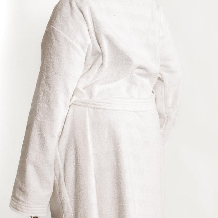 Whisper Soft Classic Toweling Bathrobe White-Bathrobes