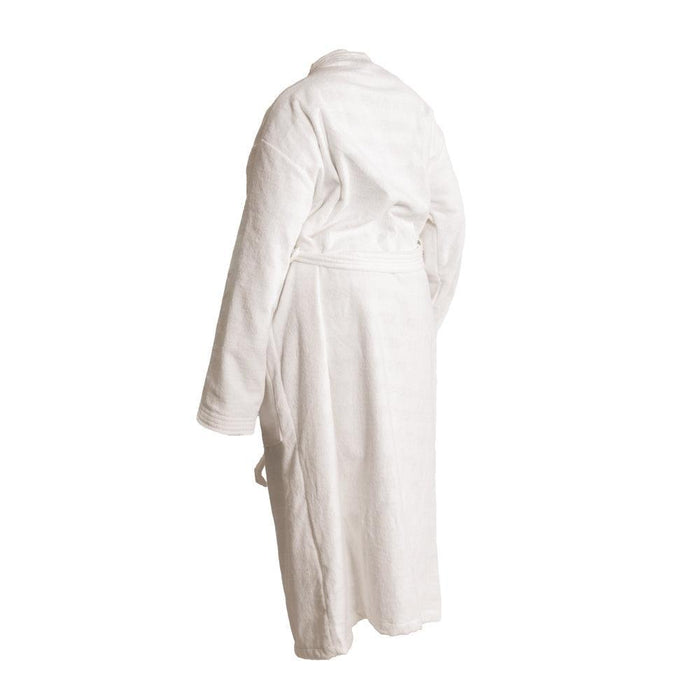 Whisper Soft Classic Toweling Bathrobe White-Bathrobes