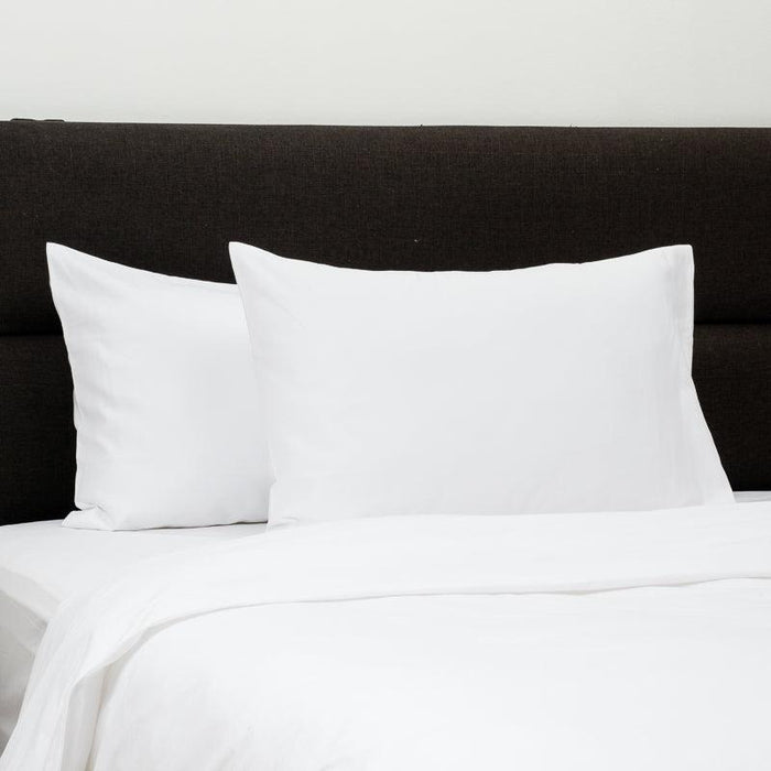 Whisper Soft 700 Thread Count Egyptian Cotton Heritage Collection Pillowcase pair - White-PILLOWCASE