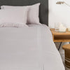Whisper Soft Heritage Collection 700 Thread Count Egyptian Cotton Satin Stitch Duvet Cover Set Light Grey