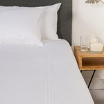 Whisper Soft Heritage Collection 700 Thread Count Egyptian Cotton Satin Stitch Duvet Cover Set White
