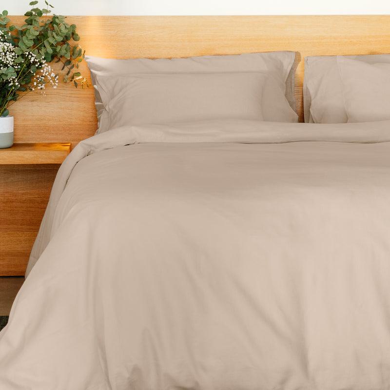 Whisper Soft Linen & Lyocell Blend Heritage Collection Duvet Cover Set - Sandstone-Duvet Cover