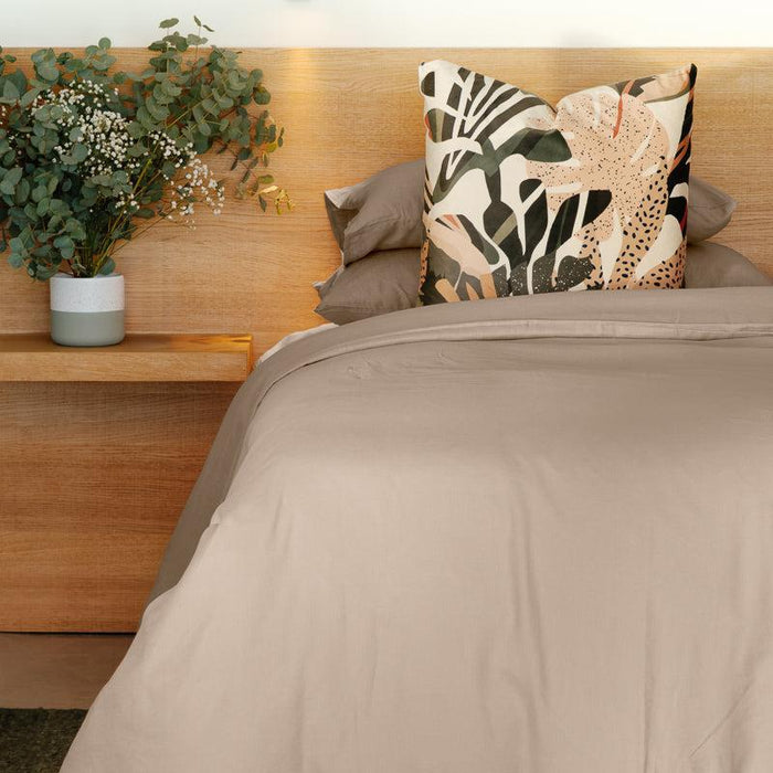 Whisper Soft Linen & Lyocell Blend Heritage Collection Duvet Cover Set - Sandstone-Duvet Cover