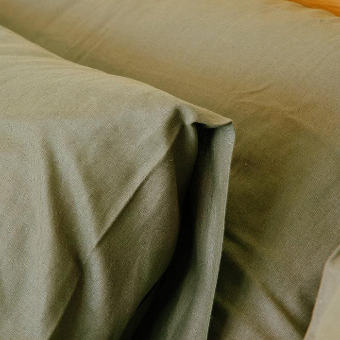 Whisper Soft Linen & Lyocell Blend Heritage Collection Pillowcase pair - Forest-Pillow Case