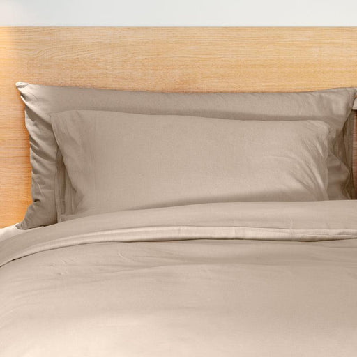 Whisper Soft Linen & Lyocell Blend Heritage Collection Pillowcase pair - Sandstone-Pillow Case