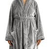 Whisper Soft Microfleece Bathrobe Grey