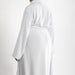 Whisper Soft Microfleece Bathrobe White-Bathrobes
