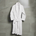 bathrobe microfleece white