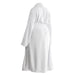 Whisper Soft Microfleece Bathrobe White-Bathrobes