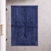 Whisper Soft Non-Slip Cotton Pattern Bath Mat - Navy-Bath mat