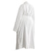 Whisper Soft Toweling Bathrobe White-Bathrobes