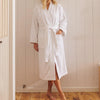 Whisper Soft Toweling Bathrobe White