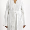 Whisper Soft Toweling Bathrobe White