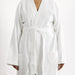 Whisper Soft Toweling Bathrobe White-Bathrobes