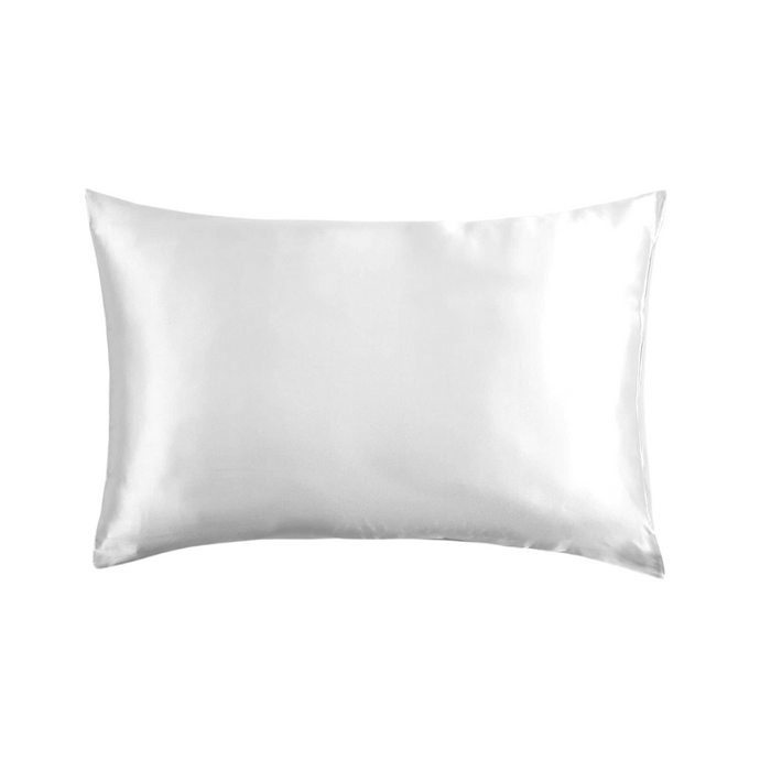 Whispersoft Indulgence Satin Pillowcase Pair - White-PILLOWCASE