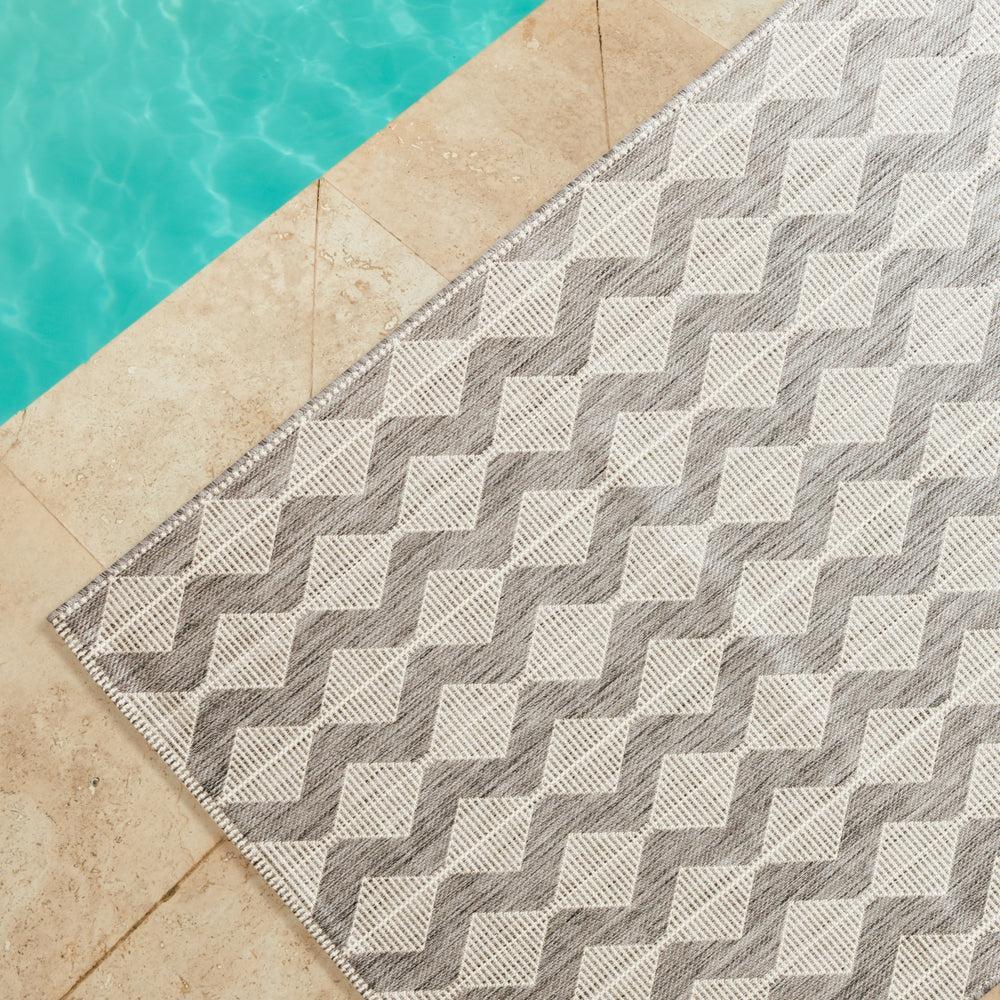 Winter Embrace Indoor and Outdoor Rug Misty Grey-Carpets/Rugs