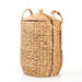 Woven Water Hyacinth Laundry Basket With Dome Lid